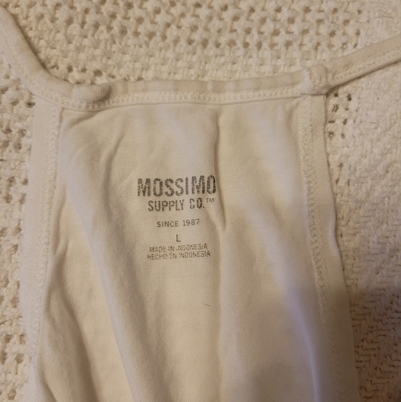 MOSSIMO WHITE FLOWY TANK TOP - Picture 1 of 4